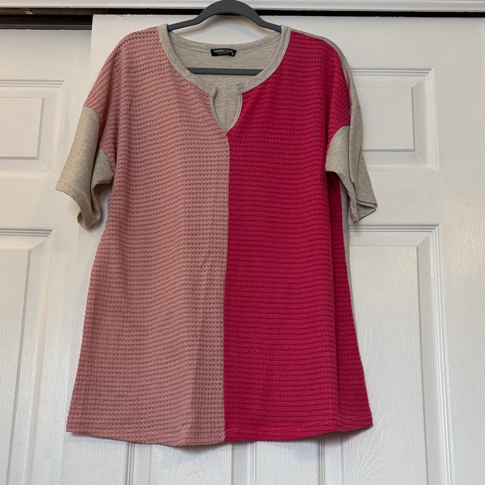 Colorblock Short Sleeve Top